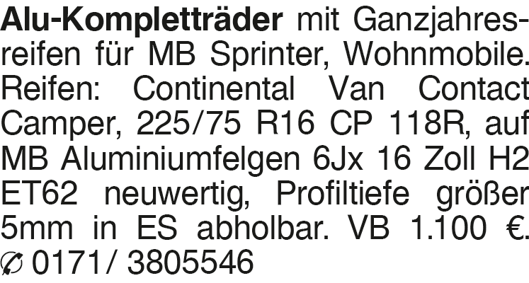 Vorschaubild der Anzeige, (Id: 2088259)